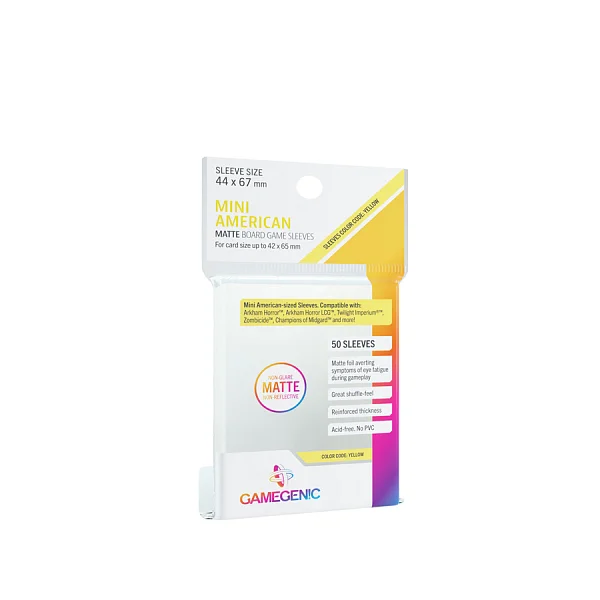 Gamegenic: Boardgame Sleeves MATTE Mini American 44×67 mm